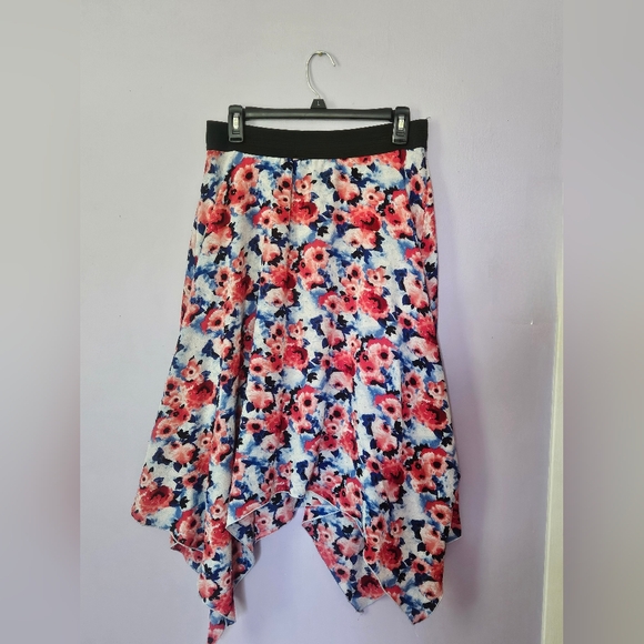 Double Click Dresses & Skirts - LAST CALL -- Double Click Floral Sharkbite Skirt